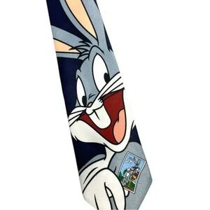 Vintage Bugs Bunny Stamp Collection Tie